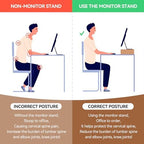KIRIGEN Wood Monitor Stand Riser for Desk, 23.2 Inch, Natural 59-NA - Image 4