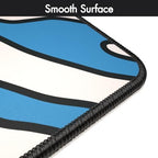 Gamer Boss - Gaming Mouse Pad - 48 x 24 Inches - 4mm Thick with Stitched Edges, Non-Slip Rubber Base, Premium Cloth Mousepad, Desk Mat for Laptop, Keyboard, Computer & PC (Mega, Blue Squiggle) - Image 4
