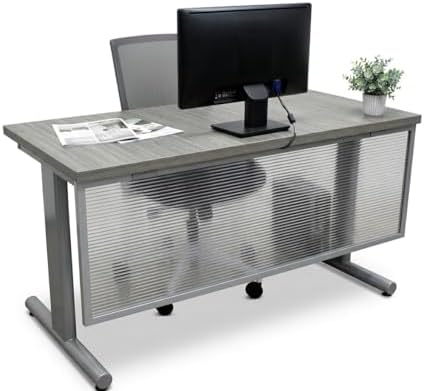 OBEX Polycarbonate Table Mounted Modesty Panel Easy Install Privacy Shields for Reception, Office, and Student Desk, 24" x 42", Translucent by OBEX