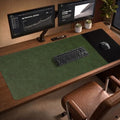 HAUTOCO Cork Desk Mat 48''x19.7'', Distressed PU Leather & Cloth Desk Pad by HAUTOCO