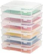 IRIS USA Board Game Storage |Made in USA| Thick Craft Case (6-Pack) - Clear - Image 4