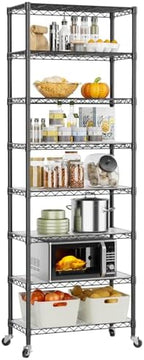 Golpart Shelves Storage Shelf Wire Closet Bathroom Organizers Metal Pantry by Golpart