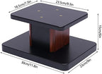 Computer/Bookshelf Desktop Speaker/Studio Monitor Stands | 33 lb Load Capacity, Medium-Density Fiber Core, Cable Clips and Ties, 9.3" x 7.3" Top Platform - Image 2