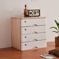 Desktop File Cabinet - Desktop Storage Box with Drawers - Solid Wood Storage Box - Desktop Organizer, with Drawer Wooden Artist Storage Supply Box, Multi Level Countertop,A-4 Drawer by Unknown