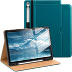 DTTO Leather Case for Samsung Galaxy Tab S10 Lite / S10 FE / S9 FE, Teal by DTTO