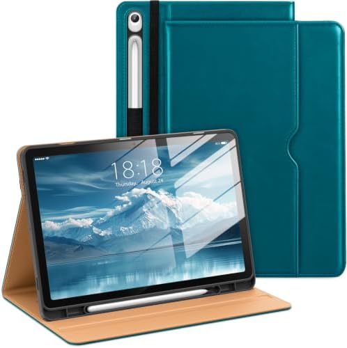 DTTO Leather Case for Samsung Galaxy Tab S10 Lite / S10 FE / S9 FE, Teal by DTTO