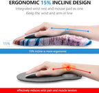 Ergonomic Mouse Pad with Wrist Support and Keyboard Wrist Rest Set - Image 2