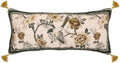 ISAENNE Vintage Elegant Linen Rectangle Throw Pillow Cover,28"x12"-Murad A by Isaennehomedecoration