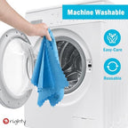 Orighty Microfiber Cleaning Cloth Bulk, 150 Pack Shop Towels 12x12 in, Blue - Image 7