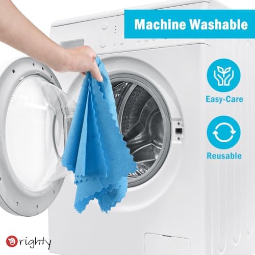Orighty Microfiber Cleaning Cloth Bulk, 150 Pack Shop Towels 12x12 in, Blue - Image 7