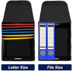 File Organizer Box with Lid (Wine Red, 14.9 x 12.59 x 10.8 inch, 2-Pack) - Image 5