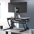 VIVO Black 32 inch Standing Desk Converter, DESK-V000VS - Image 6