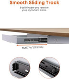 PUTORSEN Under Desk Storage Drawer 14.8" Wide - Smooth Slide Out Organizer - Image 5