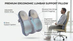 Seat Cushion Lumbar Support Pillow Set with Adjustable Strap - Image 6