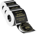 NIIMBOT Black Round Labels 50x50mm(1.97'' x 1.97''), for M2/M3 Label Maker, Suitable for Essential Oils Aromatherapy Bathroom Bakery Gift Labels, Waterproof Oilproof and Long Storage (Pack of 3) by NIIMBOT%C2%AE