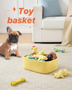 KALLAX Small Woven Storage Basket for Organizing, 13.5x9.5x5 inches, 3 Pack - Image 5