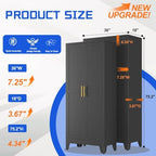 GAIOUS 75.2" Tall Metal Storage Cabinet, Kitchen Pantry Cabinet Black - Image 2