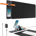 2nd Gen Wireless Charging Desk Mat,3-in-1 Foldable Phone Holder Mouse Pad by AWEXEO