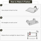 Area Floor Mat for Home, 4'×6' Translucent Black No Slip Waterproof Vinyl Area Rug for Hard Floor, Spill Resistant Floor Protector Cover for Kitchen, Easy Clean Splat Mat for Under High Chair - Image 7