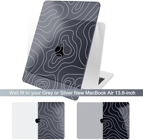 Batianda AstroGrid Case for MacBook Air 13.6" M2-M5 Chip, Contour Grid - Image 3