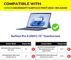 Leather Case for Microsoft Surface Pro 8 13 inch 2021 Folio Cover - Image 2