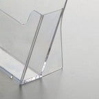 M&T Displays Clear Acrylic Brochure Leaflet Holder 5.5x8.5 Inch 1 Tier 1 Pockets Desktop or Wall Mounting Literature Rack Pamphlet Leaflet Flyer Card Display Stand Desk Organizer - Image 3