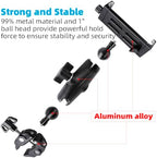 Aluminum Tablet Holder for Mic Stand, Side Mount for All iPad, 360 Rotatable With Super Clamp Compatible for iPad Pro 12.9, Air, Mini, Galaxy Tabs, 4.7-15" Tablets - Image 3