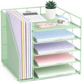 LEKETREE Desk Organizers and Accessories, 5-Tier Paper Letter Tray by Stylishworkspaceeffortlessorganization