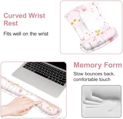 MOSISO Keyboard Mouse Pad Set, 4-in-1 Large Gaming Mouse Pad&Wrist Rest Set - Image 5