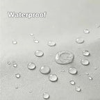 PU Leather Large Desk Pad with Stitched Edge, Waterproof Office Laptop Mouse Mat, Edge Protector Desk Accessories, Edge-Locked Non-Slip Writing Table Blotter (Sky Blue,35.4"x17.7") - Image 3