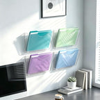 SUPEASY Acrylic Wall File Holder, 6 Pack Clear Wall Mounted File Organizer - Image 6