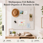 48" x 36" Decorative Bulletin Boards, Large Cork Board Alternative - Image 2
