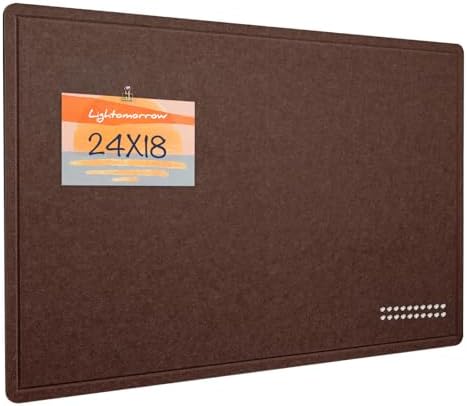 Felt Bulletin Board 24x18 inches, Decorative Pin Board for Home & Office by Lightomorrow