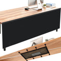 Tegeme 94.5" Under Desk Privacy Panel Self Adhesive Desk Skirt, Black by Tegeme