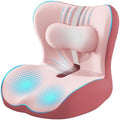 Office Chair Cushion with Adjustable Lumbar Support Pillow, Ergonomic Memory Foam Seat Cushion for Desk Chair, Tailbone Pressure Relief Cushion with Back Support Pillow for Car Seat by Unknown