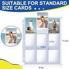 ZENOWICK 400 Pack Card Sleeves Binder Sheets, Holds 7200 Cards - Image 2