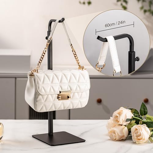 3-Pack Adjustable Tabletop Purse & Banner Display Stands, Black - Image 4
