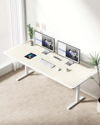 YSAGi Leather Desk Protector, Office Mat, Large Mouse Mat, Non-Slip PU Leather Blotter, Laptop Desk Mat, Waterproof Writing Pad for Office and Home(Cream, 63" x 24") - Image 3
