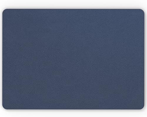 Nekmit Leather Desk Blotter Pad 17 x 12 Inches, Flat, Non-Slip, Waterproof, Blue by Nekmit