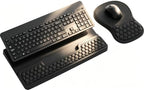 Ergonomic Keyboard and Mouse Pad Combo with Stand/Wrist Rest, Black by Unknown