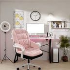 Desk Chair Cushion with High Back Support Office Chair Pad with Non-Slip Bottom Soft Cute Pink Seat Cushion for Office Car Gamer Home Kitchen - Image 6