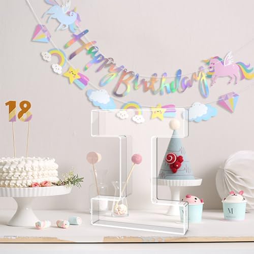13.8" Acrylic Letter Charcuterie Tray,Fillable Alphabet Box (Letter I) - Image 4