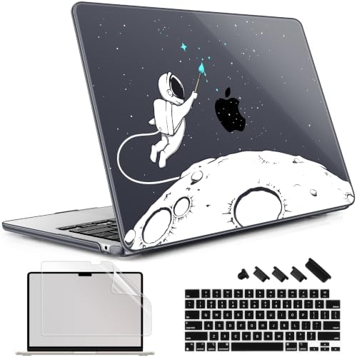 May Chen for M5 MacBook Air 13.6 Inch Case 2026 2025 2024-2022 Release M5 A3449 M4 A3240 M3 A3113 M2 A2681, Plastic Hard Shell Case for MacBook Air 13.6" with Retina Display, Cute Astronaut by MayChen