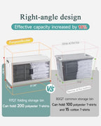 OlarHike 97QT Storage Bins with Lids for Closet, Garage, Shelves, 5 Pack - Image 5