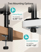 PEGZONE Dual Monitor Stand for 17-32 Inch Screens, Gas Spring Arms - Image 4