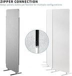 VIVO Gray Freestanding 24 x 66 inch Privacy Panel, PP-1-T024G - Image 3