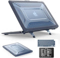 SEYMAC stock Case for MacBook Air 15 inch, Shock-Absorbing Protection with Folding Stand &Mouse Pad Case for MacBook Air 15 inch, Blue by SEYMACstock