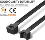 18 inch White Zip Ties Heavy Duty 1000 Pack Long Cable Ties 75 LBS - Image 4
