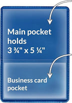 StoreSMART® - Metallic Blue-Back Auto Insurance & ID Card Holders - 500 Pack - RFS20-MB500 - Image 2