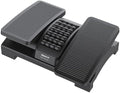 Mount-It! Ergonomic Footrest, Tilt Adjustable Individual Platforms, Height Adjustable Foot Rest with Massage Surface, Under Desk Foot Stool for Office, Leg Support and Improved Posture, Black by Mount-It